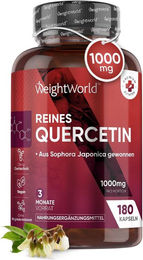 WeightWorld Reines Quercetin Kapseln 1800 mg vegan glutenfrei laktosefrei 180 Kapseln – Bild 1 von 3