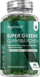 WeightWorld Super Greens Gummibärchen mit Superfood-Mischung vegan vegetarisch glutenfrei 90 Stück – Bild 1 von 4