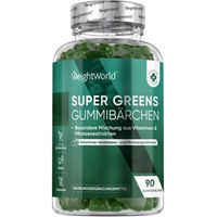 Produktbild von WeightWorld Super Greens Gummibärchen mit Superfood-Mischung vegan vegetarisch glutenfrei 90 Stück