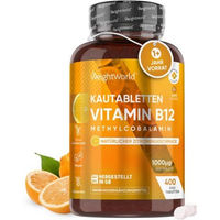 Produktbild von WeightWorld Vitamin B12 Lutschtabletten mit 1000 µg Methylcobalamin vegan