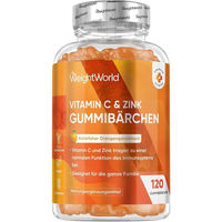 Produktbild von Weightworld Vitamin C Gummis vegan ohne Gelatine für Erwachsene und Kinder 120 Stück