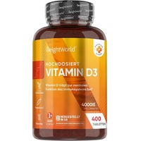 Produktbild von WeightWorld Vitamin D3 4000 IE Tabletten vegetarisch glutenfrei laktosefrei ohne Zusatzstoffe
