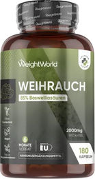 WeightWorld Weihrauch Kapseln 2000 mg 180 Kapseln – Bild 1 von 1