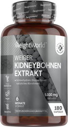 WeightWorld Weiße Kidneybohnen Kapseln vegan glutenfrei vegetarisch 180 Kapseln – Bild 1 von 4