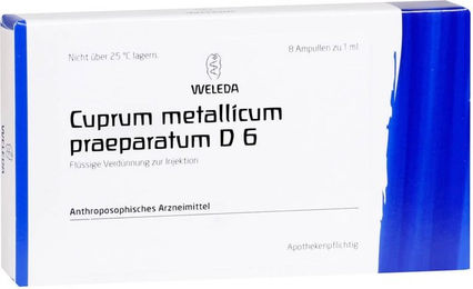Weleda Cuprum Metallicum Praeparat D6 Ampullen 8x1 ml – Bild 1 von 1