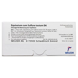 Weleda Equisetum cum Sulfure tostum D 6 Ampullen 8 ml – Bild 1 von 1