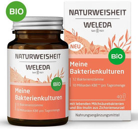 Weleda Naturweisheit Meine Bakterienkulturen Kapseln mit Milchsäurebakterien bio und glutenfrei 40 Stück – Bild 1 von 2