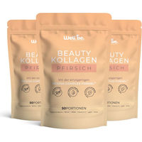 Produktbild von wellbe Beauty Kollagen Pulver Pfirsich mit Rejuva Complex Typ I II III 250 g