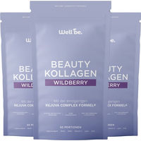 Produktbild von wellbe Beauty Kollagen Pulver Wildberry mit Rejuva Complex Typ I II III 250 g