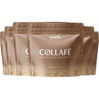 Produktbild von wellbe Collafé Vanilla Latte Kaffeegetränk mit Kollagen und Arabica Kaffee Pulver laktosefrei und zuckerfrei