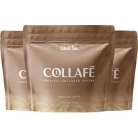 Produktbild von wellbe Collafé Vanilla Latte Kaffeegetränk mit Kollagen und Arabica Kaffee Pulver zuckerfrei und laktosefrei