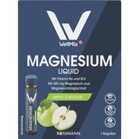 Produktbild von WellMix Magnesium Bisglycinat Flüssig Apfelgeschmack Vegan Glutenfrei Laktosefrei für Sportler