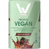 Produktbild von WellMix Mehrkomponenten Protein Vegan Schokolade Pulver glutenfrei laktosefrei fettarm