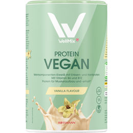WellMix Vegan Mehrkomponenten Protein Pulver Vanille laktosefrei glutenfrei zuckerarm fettarm – Bild 1 von 1
