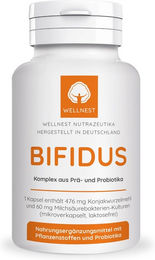 Wellnest Bifidus Probiotika mit Konjakwurzel 500 mg Kapseln – Bild 1 von 1