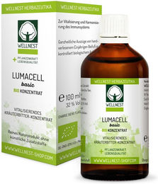 Wellnest Bio Lumacell Basic Grüntee-Kurkuma Konzentrat Urtinktur Tropfen 1000 ml – Bild 1 von 2