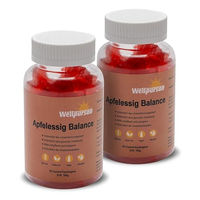 Produktbild von Wellpursan Apfelessig Balance Gummidrops mit B-Komplex, 120 vegane Kaudragees