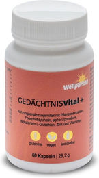 Wellpursan Gedächtnis vital + Vegan Kapseln – Bild 1 von 3