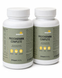 Wellpursan ProstaStark Complete Kapseln mit Kürbiskern, Sägepalme und Granatapfel, 120 Kapseln, vegan und zuckerfrei – Bild 1 von 2