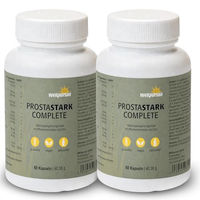 Produktbild von Wellpursan Prostastark Complete Kräuter-Komplex Kapseln mit Granatapfel, Sägepalme, Kürbiskernextrakt und Zink – 120 Stück – Vegan und pflanzlicher Ursprung