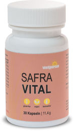 Wellpursan Safra Vital Kräuter-Komplex mit Safranfäden-Extrakt, Kakao-Fasern und Rhodiola Rosea Kapseln 60 Stück – Bild 1 von 5
