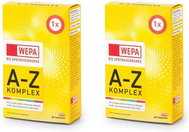 WEPA A-Z Komplex Multivitamin Tabletten für Männer, Frauen sowie Schwangere und Stillende 120 Stück – Bild 1 von 1
