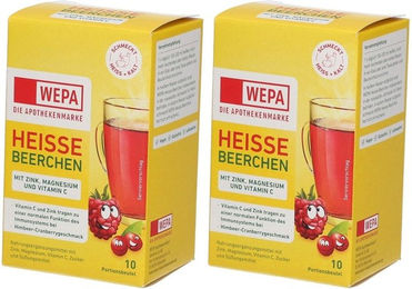 WEPA heiße Beerchen Mineralstoff-Komplex mit Vitamin C, Zink und Magnesium als Pulver – Bild 1 von 1