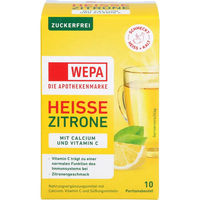 Produktbild von WEPA Heiße Zitrone mit Vitamin C und Calcium, zuckerfrei, Pulver, 100 g