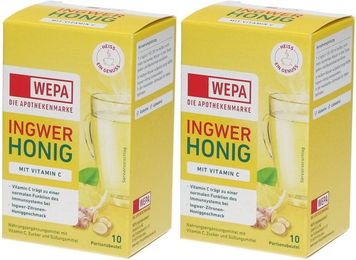 WEPA Ingwer Honig Vitamin C Pulver mit Ascorbinsäure glutenfrei und laktosefrei – Bild 1 von 1