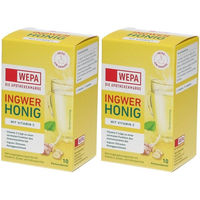 Produktbild von WEPA Ingwer Honig Vitamin C Pulver mit Ascorbinsäure glutenfrei und laktosefrei