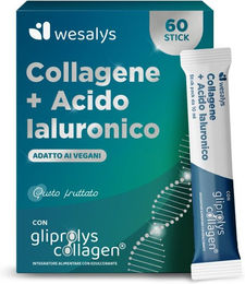 WESALYS Collagen Booster mit veganer Hyaluronsäure, 60 Sticks, vegan und ohne Zusatzstoffe – Bild 1 von 2