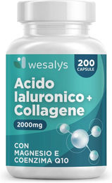 WESALYS Hyaluron und Kollagen Kapseln glutenfrei und laktosefrei ohne Zusatzstoffe – Bild 1 von 3