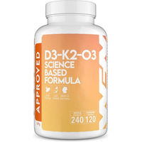 Produktbild von WFN D3-K2-O3 Kapseln mit Vitamin D3, K2 und Omega-3 laktosefrei und glutenfrei