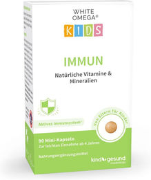 White Omega Kids Immun Vitamine für Kinder Kapseln zuckerfrei ohne Zusatzstoffe – Bild 1 von 1