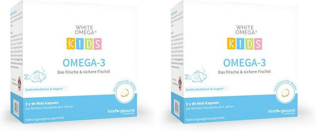 WHITE OMEGA KIDS Omega-3 Fischöl Kapseln für Kinder zuckerfrei und ohne Zusatzstoffe – Bild 1 von 1