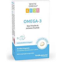 Produktbild von WHITE OMEGA Kids Omega-3 Fischöl Kapseln ohne Zusatzstoffe 90 Stück