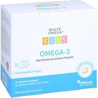 Produktbild von WHITE OMEGA Kids Omega 3 Fischöl Weichkapseln für Kinder zuckerfrei ohne Zusatzstoffe 270 Stück