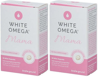 WHITE OMEGA Pearlz Mama Kapseln für Schwangere und Stillende, 180 Stück, zuckerfrei und ohne Zusatzstoffe – Bild 1 von 1