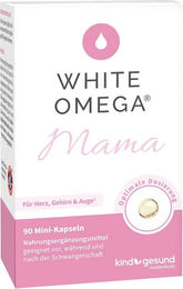 WHITE OMEGA Pearlz Omega-3-Fettsäuren Kapseln für Schwangere und Stillende, zuckerfrei und ohne Zusatzstoffe, 90 Stück – Bild 1 von 1