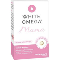 Produktbild von WHITE OMEGA Pearlz Omega-3-Fettsäuren Kapseln für Schwangere und Stillende, zuckerfrei und ohne Zusatzstoffe, 90 Stück