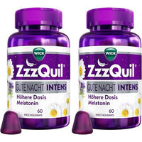 Produktbild von Wick Pharma ZzzQuil Gute Nacht INTENS Gummis laktosefrei und glutenfrei ohne Zusatzstoffe 120 Stück