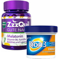 Produktbild von Wick Pharma ZzzQuil Gute Nacht mit Melatonin Tabletten glutenfrei und laktosefrei