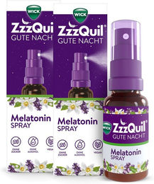 WICK ZzzQuil Gute Nacht Spray mit Melatonin, Lavendel- und Orangengeschmack, vegan und zuckerfrei – Bild 1 von 1
