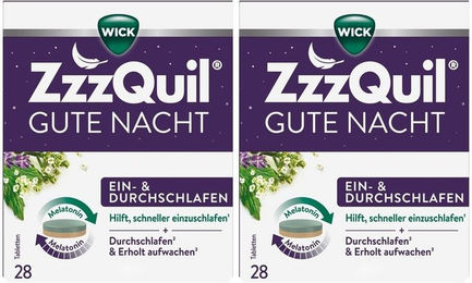 WICK ZzzQuil Tabletten laktosefrei und glutenfrei ohne Zusatzstoffe – Bild 1 von 1
