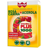 Produktbild von WINTER Vitamin C PLUS 1000 mit Hagebutte und Acerola Lutschtabletten glutenfrei und laktosefrei 30 Stück