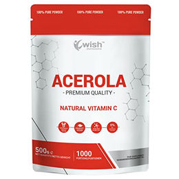 Wish Pharmaceutical Acerola Pulver 500g Natürliches Vitamin C Vegan und Zuckerfrei – Bild 1 von 1