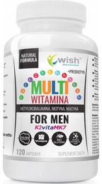 Wish Pharmaceutical Multivitamin für Männer und Senioren, 120 Kapseln, ohne Zusatzstoffe – Bild 1 von 1