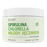 Produktbild von Wish Pharmaceutical Superfood Komplex Spirulina Chlorella und Junggerste 500 Tabletten vegan glutenfrei laktosefrei zuckerfrei