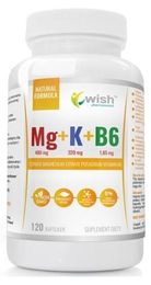 Wish Pharmaceutical Wunsch Mg+K+B6 Mineralstoff-Komplex Citrat vegetarische Kapseln 120 Stück – Bild 1 von 1