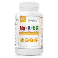 Produktbild von Wish Pharmaceutical Wunsch Mg+K+B6 Mineralstoff-Komplex Citrat vegetarische Kapseln 120 Stück